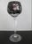 Bohemian Cobalt Blue & Red Grape Cut Crystal 8 1/2" Hock Wine Glass Pair For Sale In Portland, OR - Image 6 of 15