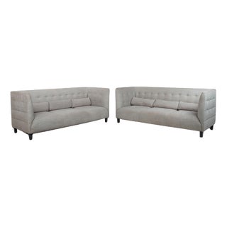 MCD 3-Seater Sofas in Grey Fabric from Ligne Roset, Set of 2 For Sale