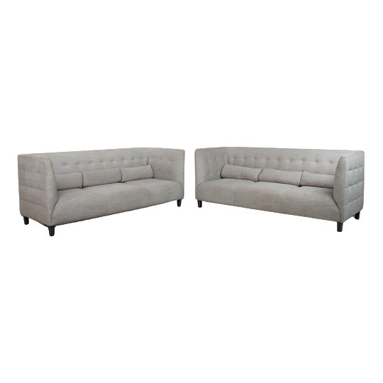 MCD 3-Seater Sofas in Grey Fabric from Ligne Roset, Set of 2 For Sale