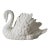 Vintage White Porcelain Swan Planter For Sale