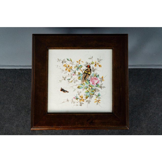 Vintage Brown Flower Table For Sale - Image 8 of 14