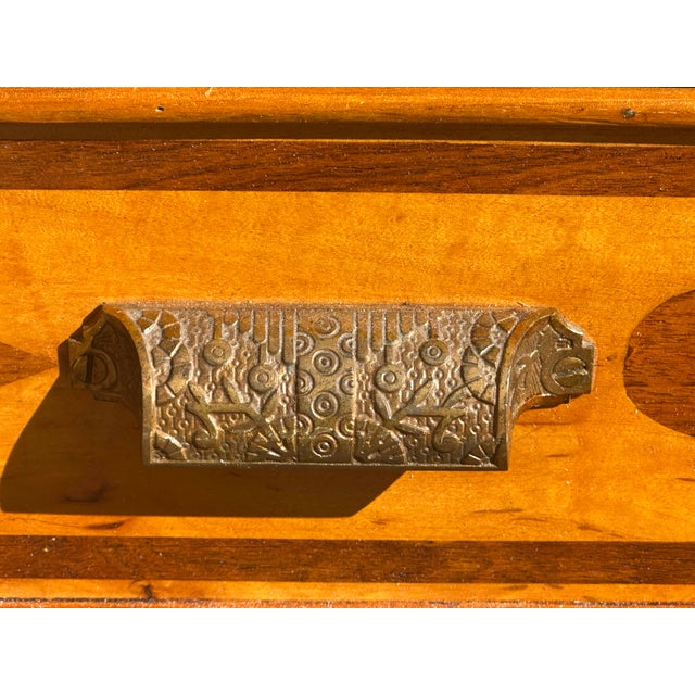 Antique Folk Art Inlaid Chest of Drawers With Nautical Stars and Tombstones For Sale - Image 11 of 12