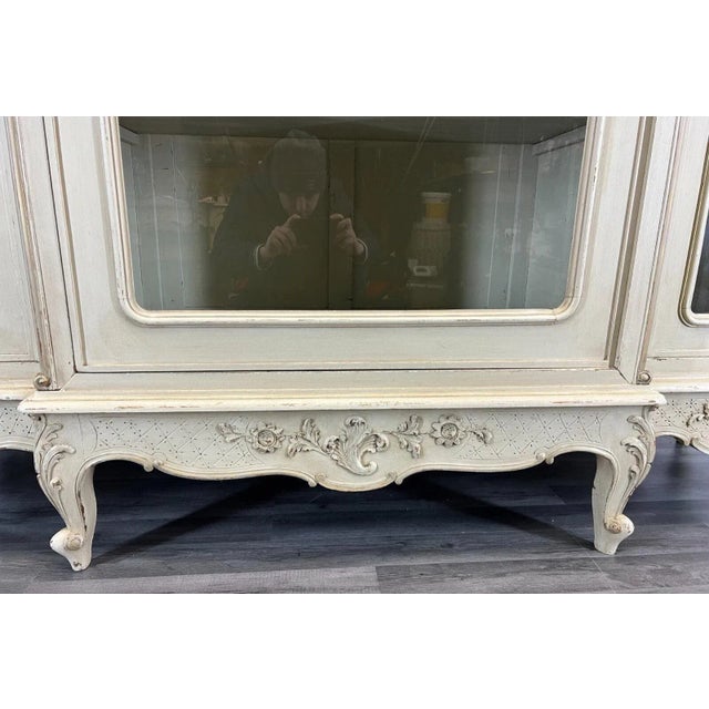 Antique French Three-Door Bookcase For Sale - Image 11 of 18