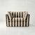 Not Yet Made - Made To Order Sophie Conran Coco Loveseat - Chocolate Stripes with Knife Edge Cushion For Sale - Image 5 of 5