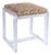 Glencoe Leopard Prowling Khaki Lucite Bench For Sale