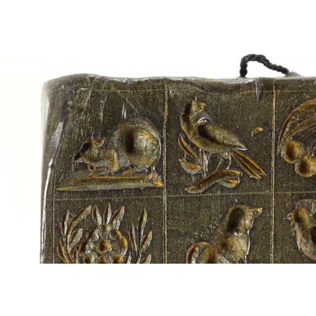 Early 19th Century Antique Wax Mold for Marzipan/Springerle Cookies 20 Animals, People, Birds For Sale - Image 5 of 12