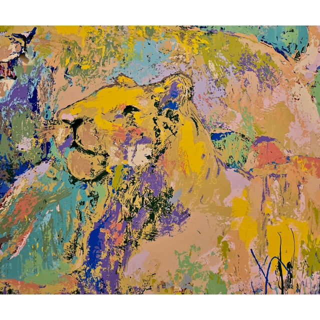 LeRoy Neiman – Lion Couple – 1981 Hand-Signed Limited Edition Serigraph 244/300 For Sale - Image 9 of 12