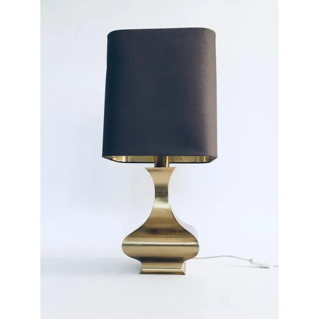 Hollywood Regency Style Brass Table Lamp, 1970s For Sale - Image 4 of 12