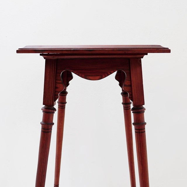 Art Nouveau Style Wooden Side Table For Sale - Image 13 of 16
