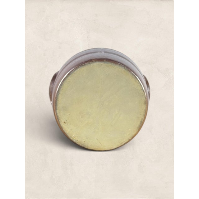 Ceramic Antique French Stoneware Confit Pot (3 Gallon) For Sale - Image 7 of 8