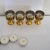 Chinoiserie Japonisme Dragon Brass Candle Votive Holders With Candles - Set of 4 For Sale - Image 4 of 7