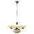 Vintage Art Deco Chrome and Champagne Glass Pendant Light, Czechoslovakia, 1930s For Sale - Image 11 of 11