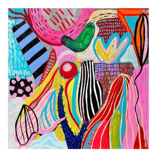 Contemporary Abstract Acrylic on Canvas Painting "Arrecife Ii" by Daniela Marin For Sale