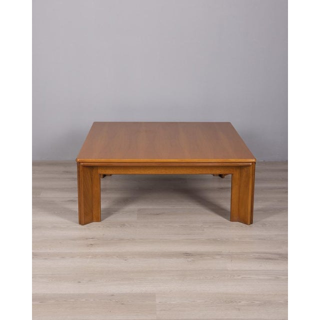 Solid walnut coffee table, "Mou" model designed by Afra & Tobia Scarpa for Molteni, 1970s. I have official proof of...