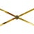 1990 Ethan Allen Medallion Collection Cherry Console Table With Brass X-Stretcher For Sale - Image 9 of 16