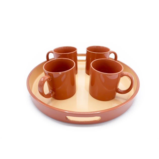 1990s Vintage Hues 'N Brew Pink Coffee Serving Set - 5 Pieces For Sale - Image 5 of 5