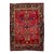 1960s Vintage Handmade Persian Mahal Room Size Wool Rug in Red For Sale