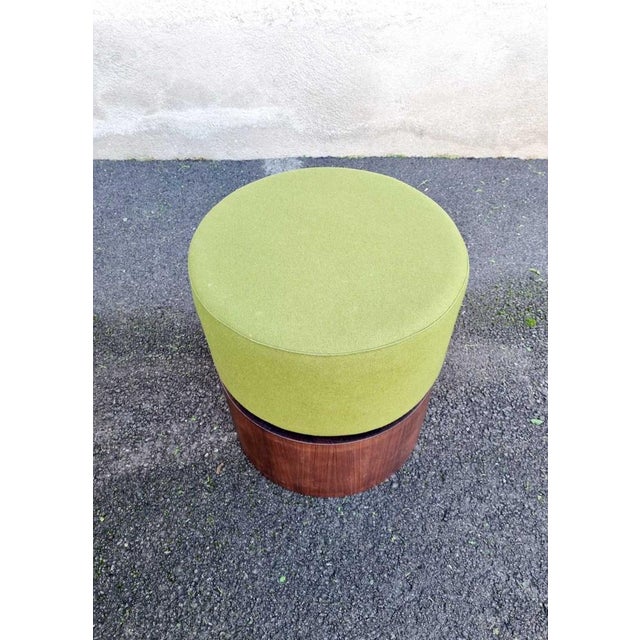 Mid-Century Modern Wooden Ottoman, Italy, 1960s For Sale - Image 9 of 12