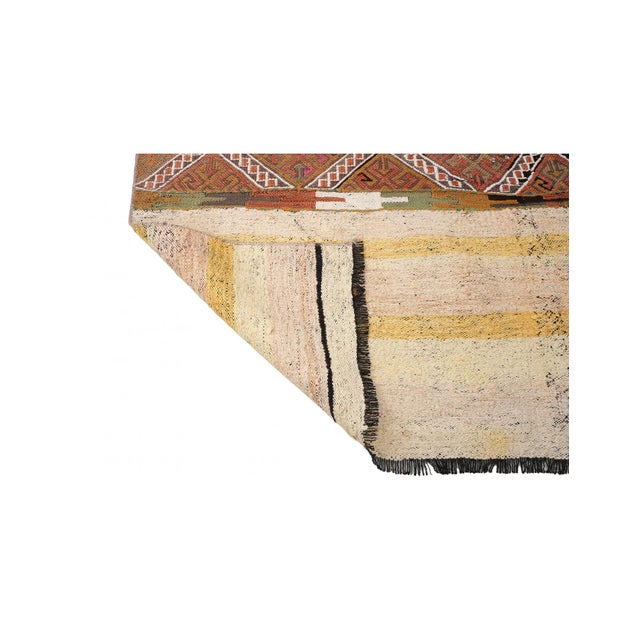 1960s Vintage Decorative Turkish Kilim Rug - 3`2″ X 5`1″ For Sale - Image 5 of 6