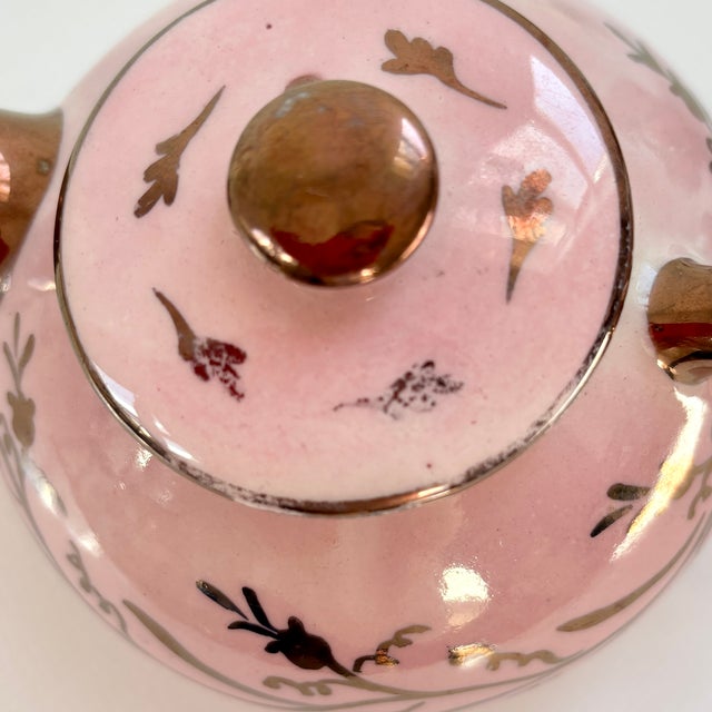 Ceramic Vintage Copper Lustreware Tea Set Made in England For Sale - Image 7 of 11