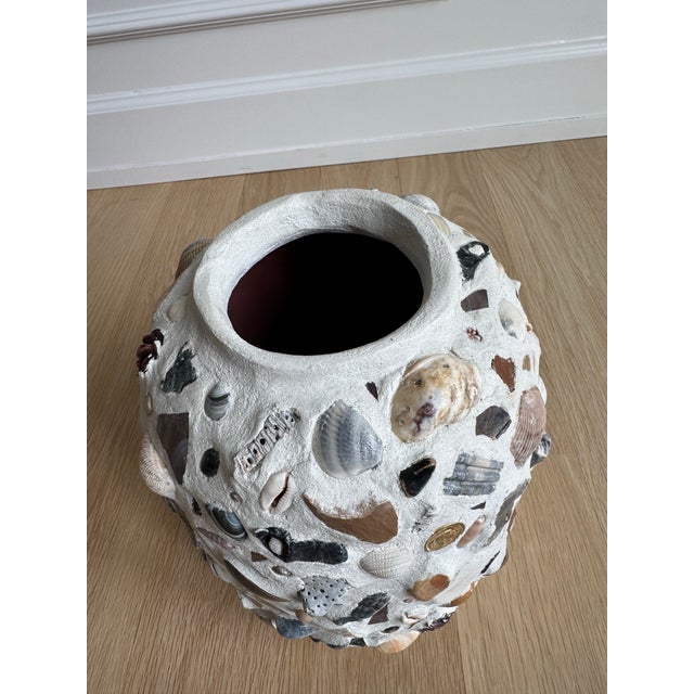 This heavy, 12-inch "Sea Ephemera" mosaic vessel is a rare, one-of-a-kind creation from Memor, the highly sought-after...