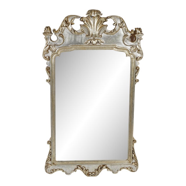 Vintage Italian Rococo Style Wall Mirror For Sale