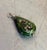 Art Deco Green Teardrop Cloisonne Pendant For Sale - Image 3 of 4