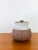 Vintage 1970s Handmade Stoneware Lidded Vessel made of a stoneware type material handmade earthy terracotta & cream color...