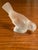 1980s Lalique of France Vintage Frosted Crystal Sparrow / Bird Sculpture For Sale - Image 5 of 12