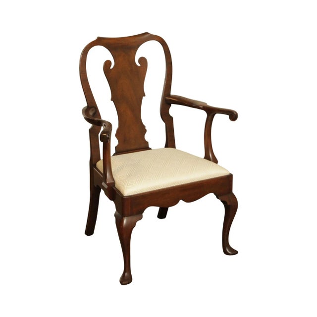 Kittinger Colonial Williamsburg Queen Anne Mahogany Arm Chair For Sale - Image 13 of 13