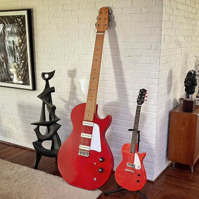 Oversize Handmade Guitar Sculpture For Sale - Image 9 of 10