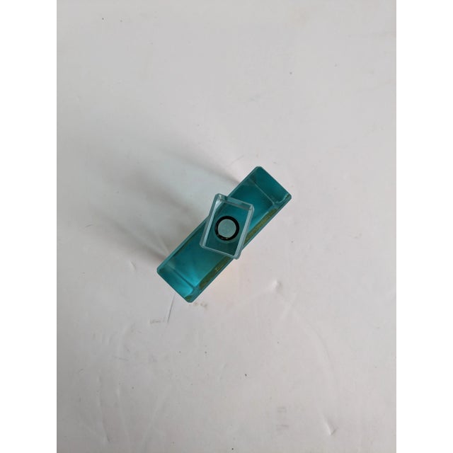 Mid 20th Century Felt Glass-Jeffrey M. Andrews Cold Cut Glass Perfume Bottle For Sale - Image 9 of 11