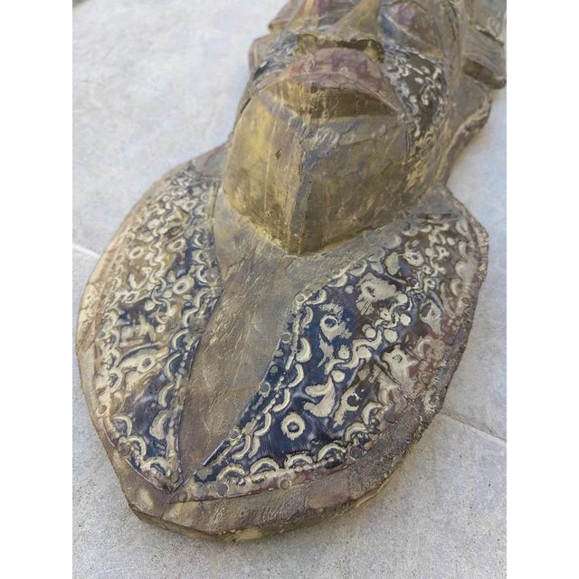 African Mask in Carved Wood, 1950s, in Flawless conditions. Designed before 1890