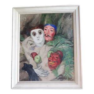 Lee Randolph (1880-1956) - Still Life With Masks and Gloves Circa 1920s