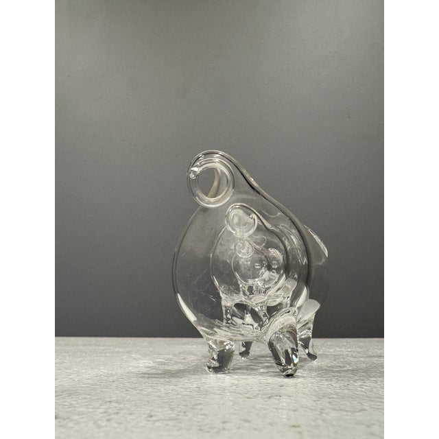 Glass Sculpture Pin in Pig in Pig by Roberto Niederer, 1970s For Sale - Image 6 of 7