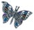 Large Butterfly Pendant, a Take on the Classic Vintage Plique a Jour Brooch For Sale