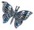 Large Pendant, a Take on the Classic Vintage Plique a Jour Butterfly Brooch For Sale