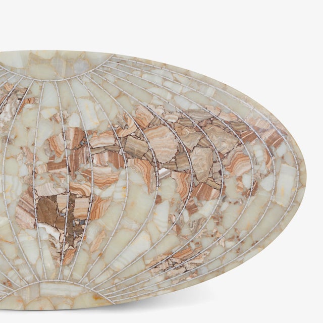 1960s Italian Tessellated Stone "Map of the World" Art Sculpture in Agate, Marble, and Quartz For Sale - Image 4 of 12