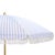 Modern Bella 6.5 Ft Beach Fringed Umbrella, Baby Blue Bistro Stripe For Sale - Image 3 of 8