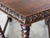 Wood Antique Hexagonal Side or Center Walnut Table With Six Carved Legs For Sale - Image 7 of 10