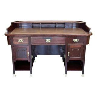 Mid 20th Century Art Deco Desk Table with Two faces and Two levels For Sale