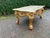 1940s Italian Baroque Rococo Gold Beech Marble Coffee Table 1pc For Sale - Image 9 of 11