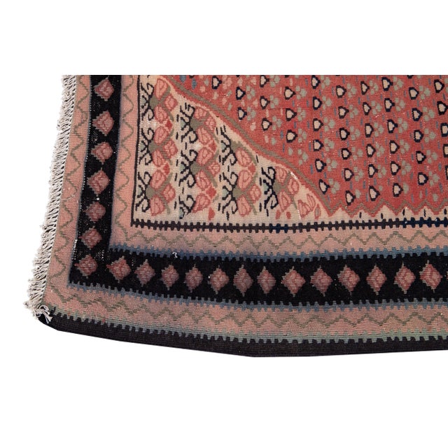 Mid-20th Century Vintage Kilim Rug 4' 5" X 10' 11''. For Sale In New York - Image 6 of 13