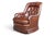 Drexel Heritage Vintage 1970s Drexel Heritage Brown Leather Button-Tufted Swivel-Tilt Lounge Chair For Sale - Image 4 of 16