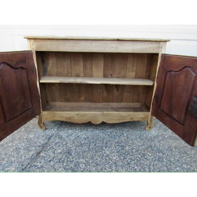 Wood Antique French Weathered Oak Buffet For Sale - Image 7 of 17