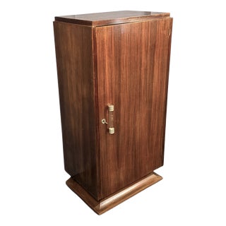 French Art Deco Bar Cabinet in Precious Wood Veneer, 1930 For Sale