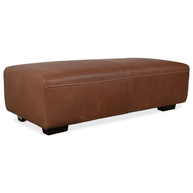 Koinor Norton Leather Stool Brown For Sale - Image 14 of 14