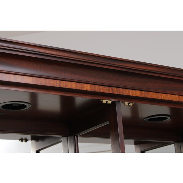 Age: C.2006 Details: Finish no.29 Model 2302 High Quality Construction Lighted Interior Individual Pane Glass Doors...