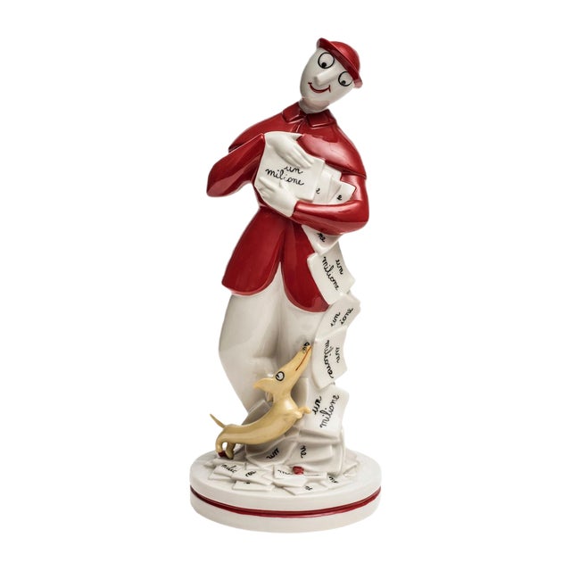 Vintage Mr. Bonaventura Sculpture from Luigi Fabris & Sergio Tofano, 1958 For Sale