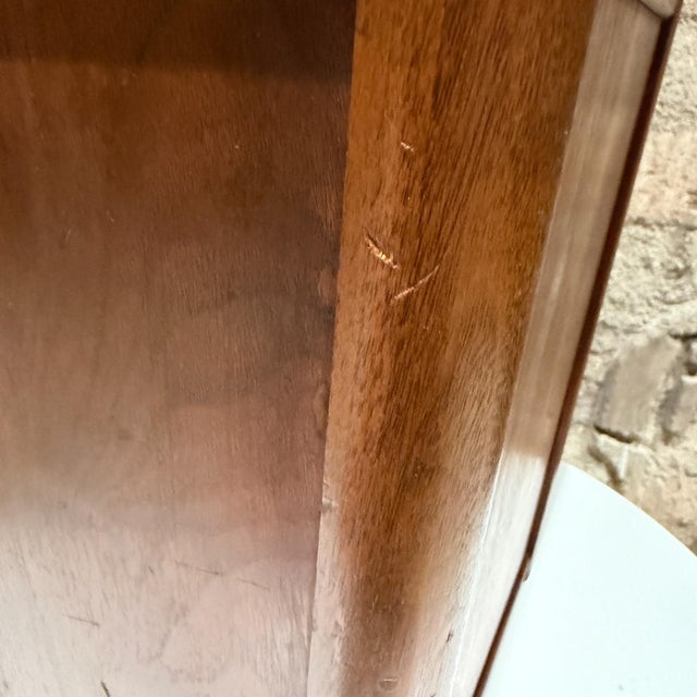 Mid-Century Modern Wood Walnut Waste Basket Paper Barrel Nucraft For Sale - Image 17 of 17